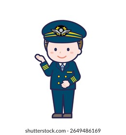 This is an illustration of a man's "pilot".