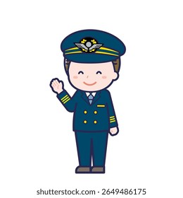 This is an illustration of a man's "pilot".