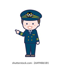 This is an illustration of a man's "pilot".