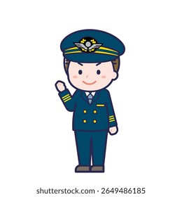 This is an illustration of a man's "pilot".