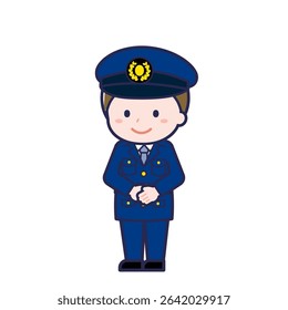 This is an illustration of a man's "Police Officer".