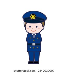 This is an illustration of a man's "Police Officer".