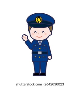This is an illustration of a man's "Police Officer".