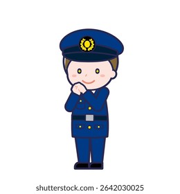 This is an illustration of a man's "Police Officer".