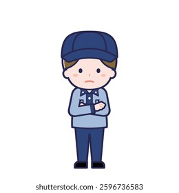 This is an illustration of a man's "postman".