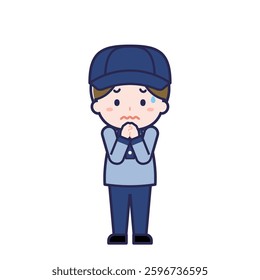 This is an illustration of a man's "postman".