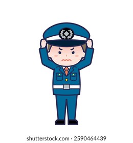 This is an illustration of a man's "security guard".