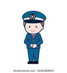 This is an illustration of a man's "Security Guard".