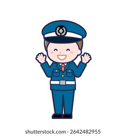 This is an illustration of a man's "Security Guard".