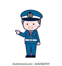 This is an illustration of a man's "Security Guard".