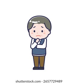 This is an illustration of a man's "Seniors in plain clothes".