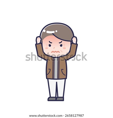 This is an illustration of a man's "Seniors in plain clothes".