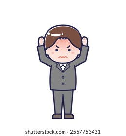 This is an illustration of a man's "suit".