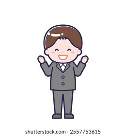 This is an illustration of a man's "suit".