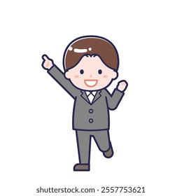 This is an illustration of a man's "suit".