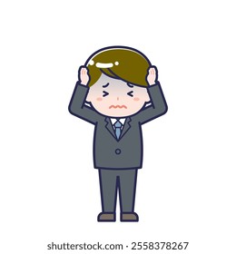 This is an illustration of a man's "suit".
