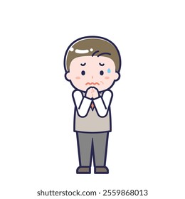This is an illustration of a man's "suit middle age".