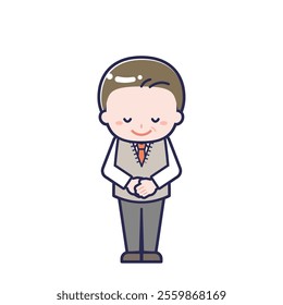 This is an illustration of a man's "suit middle age".