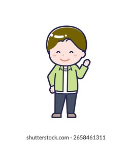 This is an illustration of a man's "Teens in plain clothes".