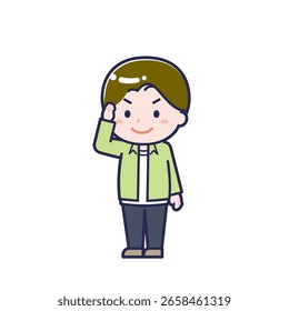 This is an illustration of a man's "Teens in plain clothes".