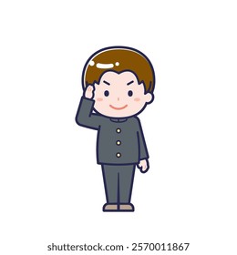 This is an illustration of a man's "title".