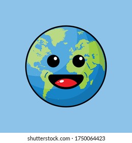 This is an illustration of the mascot of the earth. This illustration can be used for various commercial, educational, health and personal needs. 