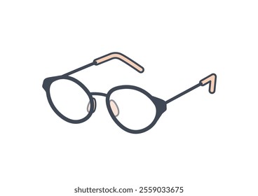 This is an illustration material for glasses. vector.