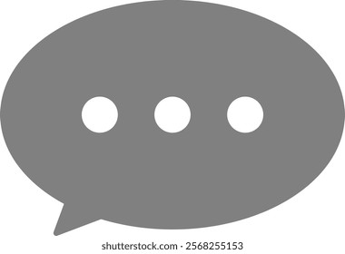 This is an illustration of a message icon (comment mark).