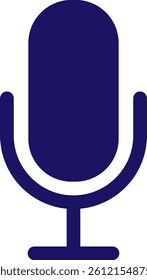 This is an illustration of a microphone icon (recording mark).