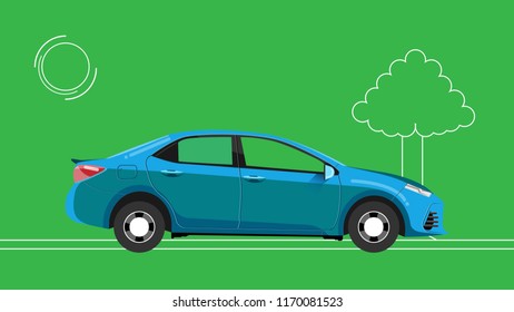 This Is An Illustration Of A Modern Car To Use For An Info-graphic Animation