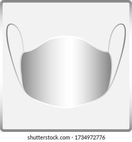 Dies ist ein Beispiel für eine Mundmaske  