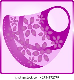 This is an illustration of a mouth mask  