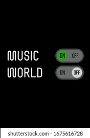 This is an illustration with music turned on and the world turned off.