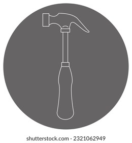 Esta es una ilustración de un martillo clavo.