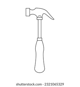 Esta es una ilustración de un martillo clavo.