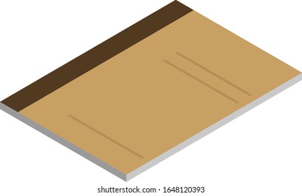 This is an illustration of notebook.