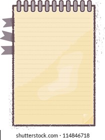 This is illustration of notebook vector with floral