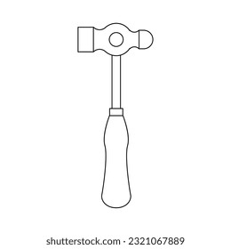 This is an illustration of a one-handled hammer.