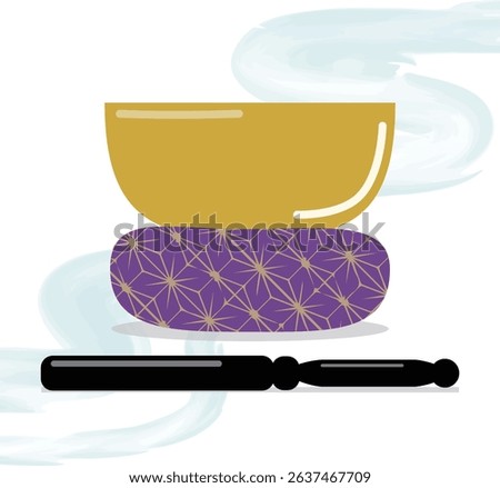 This is an illustration of an orin (Buddhist altar).