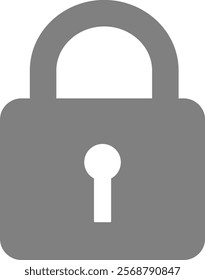 This is an illustration of a padlock icon (key lock mark).
