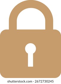 This is an illustration of a padlock icon (locked key mark).