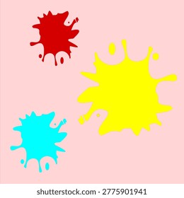 This is an illustration of a paint splatter, simple, and estetics.