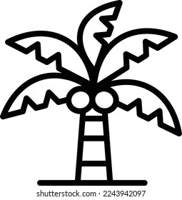 This is an illustration of a palm tree icon.