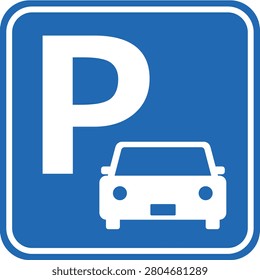 This is an illustration of a parking symbol (parking icon).