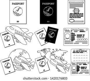 This is the Illustration of a passport.
