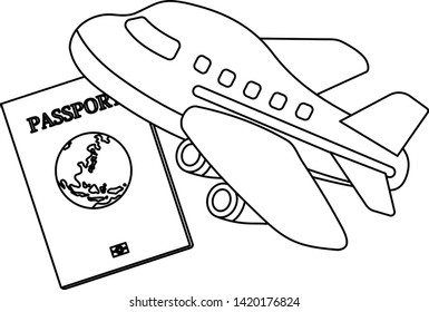 This is the Illustration of a passport.
