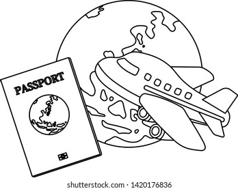 This is the Illustration of a passport.