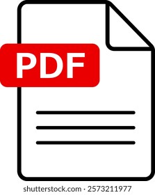 This is an illustration of a PDF file icon.