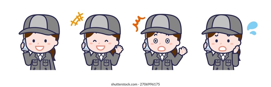 This is an illustration of a person using a smartphone.