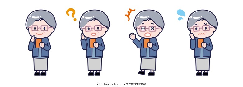 Esta é uma ilustração de uma pessoa usando um smartphone.